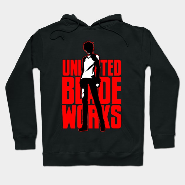 Emiya Shirou Unlimited Blade Works Hoodie by trashcandy